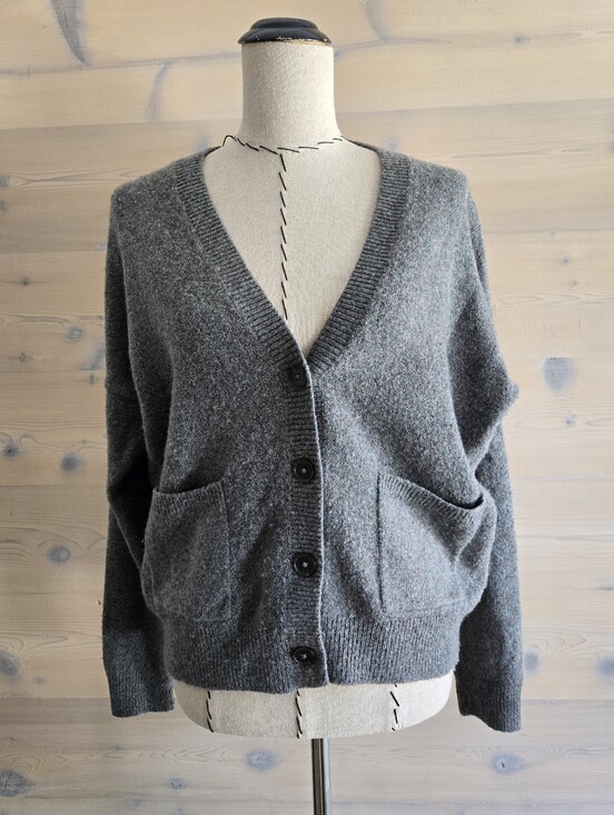Madewell Sweaters - Madewell Oversize V-Neck Pocket Front Wool Blend Cardigan S